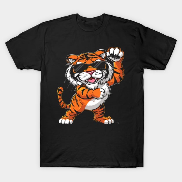 Tiger Forest Felines T-Shirt by JocelynnBaxter